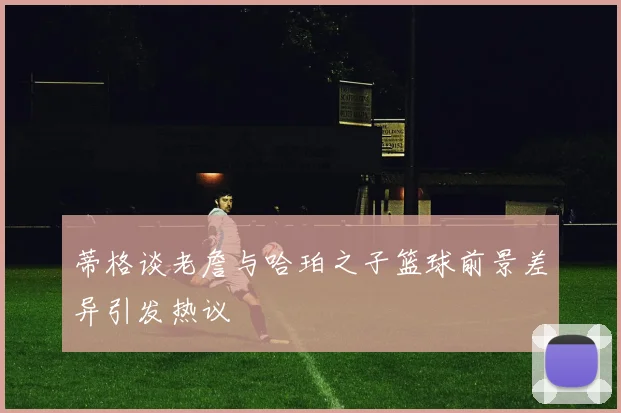蒂格谈老詹与哈珀之子篮球前景差异引发热议